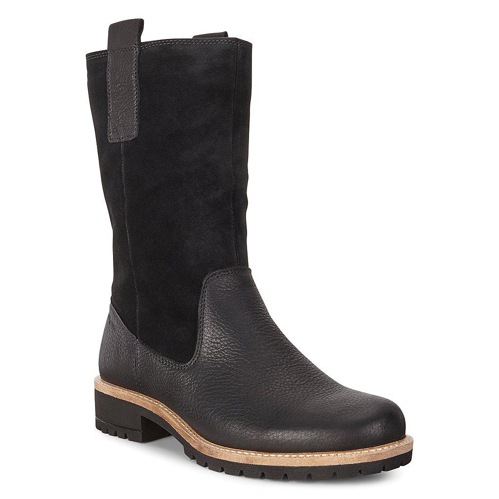 Ecco Elaine Womens Tall Boots In Black Sale - India ZOK-471032